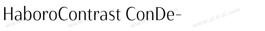 HaboroContrast ConDe字体转换